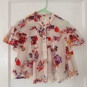 Free People Floral Women's Top - Multicolor